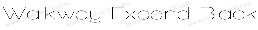 Walkway Expand Black字体转换
